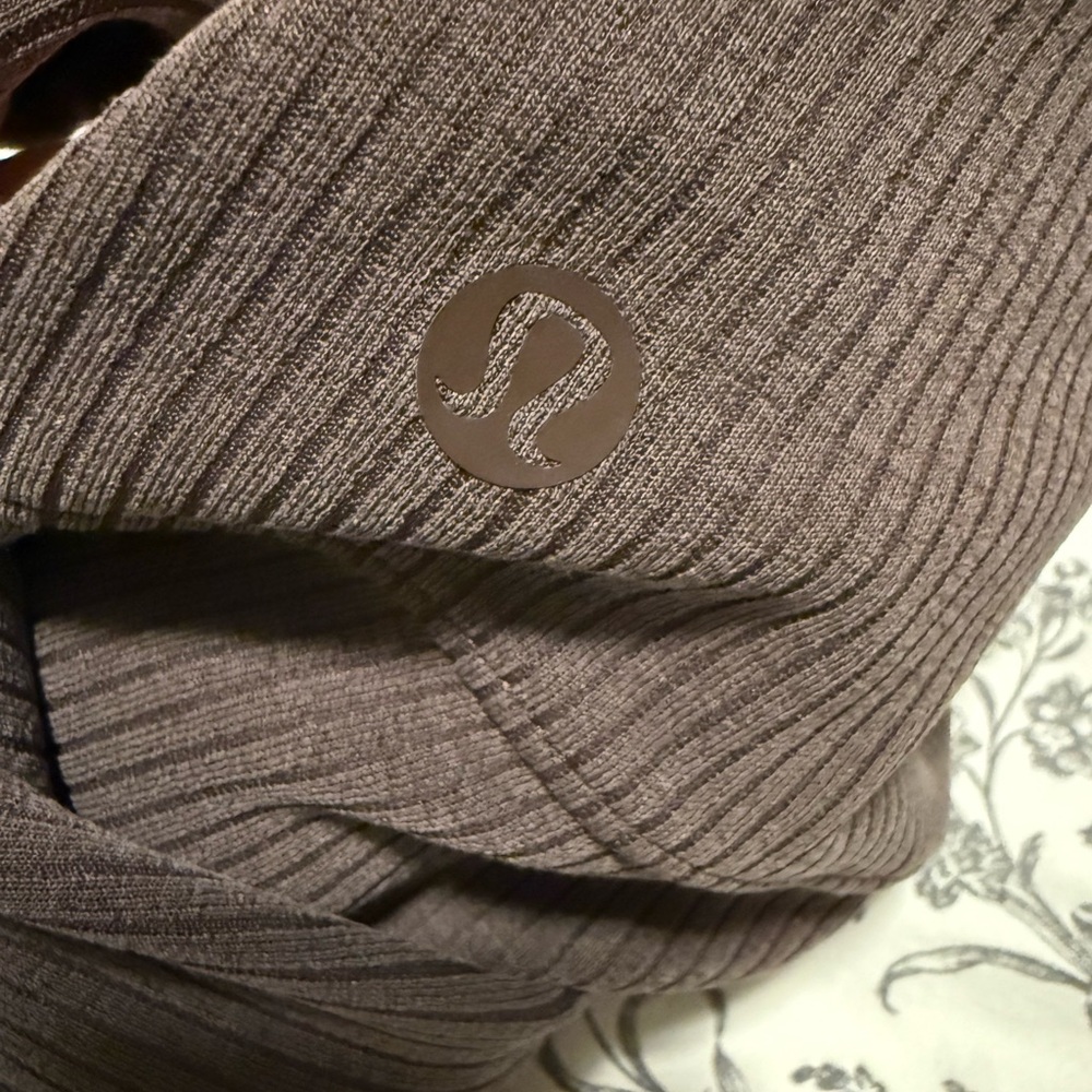 Lululemon Brown Ribbed Softstreme Flared Pant - Picture 9 of 10
